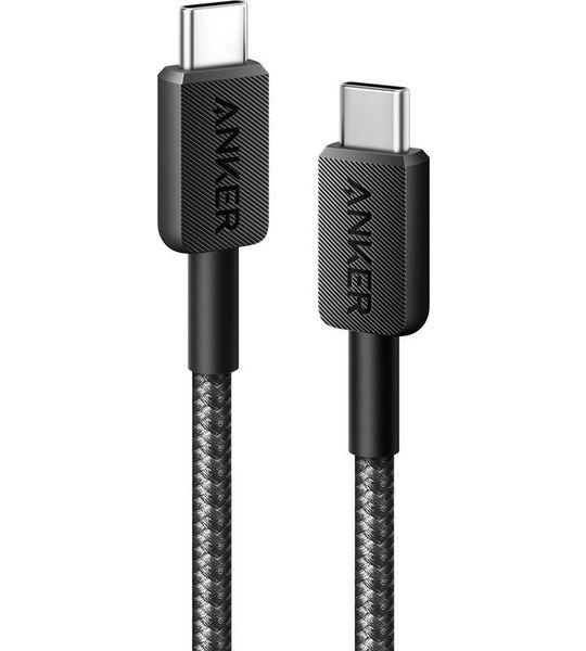 Anker Anker 322 USB-C to USB-C Cable Nylon (1.8M Braided Black) 60W Kabel Zwart