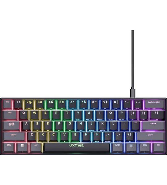 Trust Gxt867 Acira Bekabeld Gamingtoetsenbord Zwart