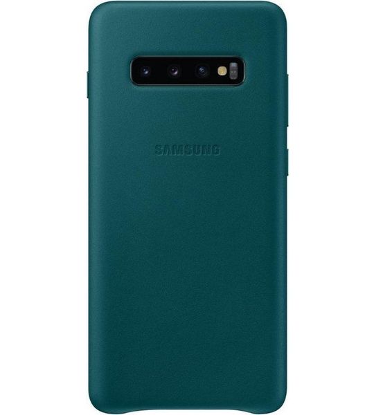 Samsung Galaxy S10 Plus Leather Cover Groen