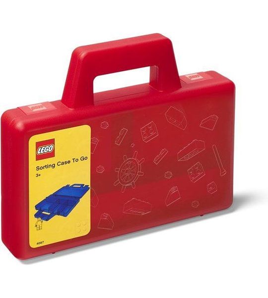 LEGO - Sorteerkoffer To Go - Polypropyleen - Rood