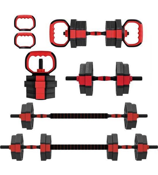 SPORTNOW Halterset Kunststof, Zand 100L x 18B x 18H cm Rood
