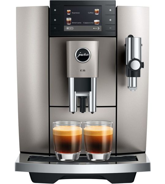 Jura E8 Midnight Silver (ed)   Volautomatische Espressomachine Silver