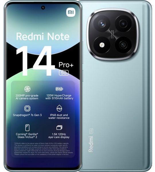 Xiaomi Redmi Note 14 Pro+ - 5g 512gb Frost Blauw 512 Gb