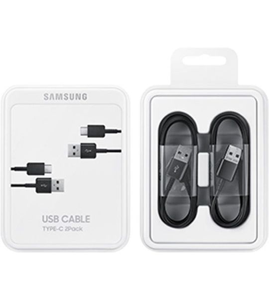 Samsung Usb A naar Usb C Kabel Zwart Duo Pack