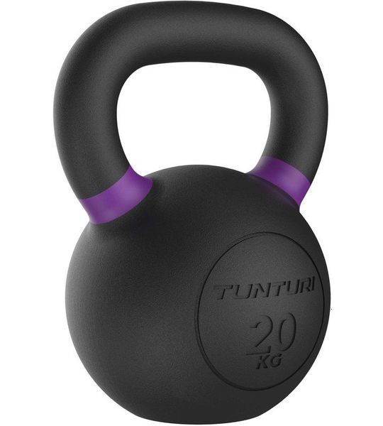 Tunturi Platinum Cast Iron Kettlebell - 20kg - Incl. gratis fitness app