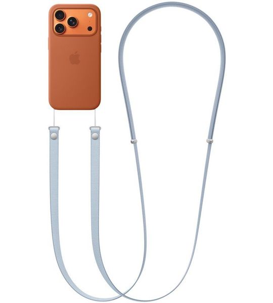 Apple Strap Crossbodykoord Voor Apple Iphone Lichtblauw