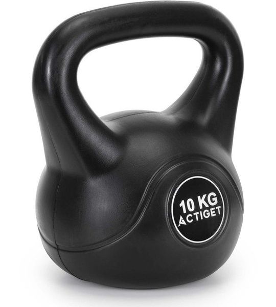 Actiget® Kettlebell | Kettle Bell | Zwart | 10 kg