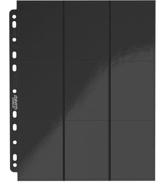 Ultimate Guard 18-Pocket Pages Side-Loading Black (10)
