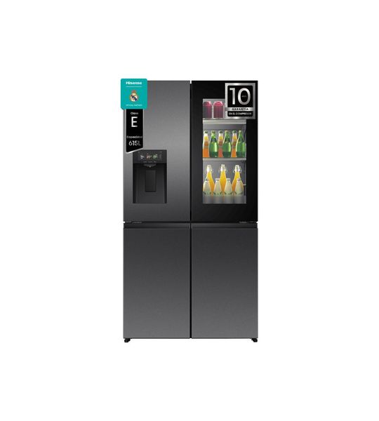 Hisense RQ600P7SKE Koelkast met vriesvak Zwart