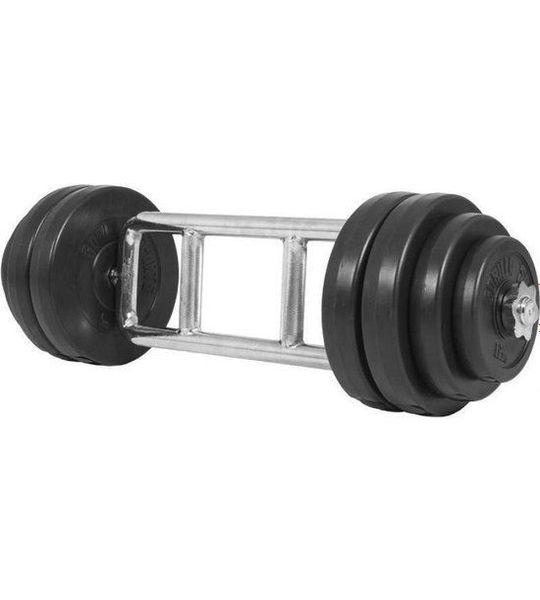 Gorilla Sports Triceps trainer set 35 kg - 30 mm - Kunststof - Gewichten met Halter