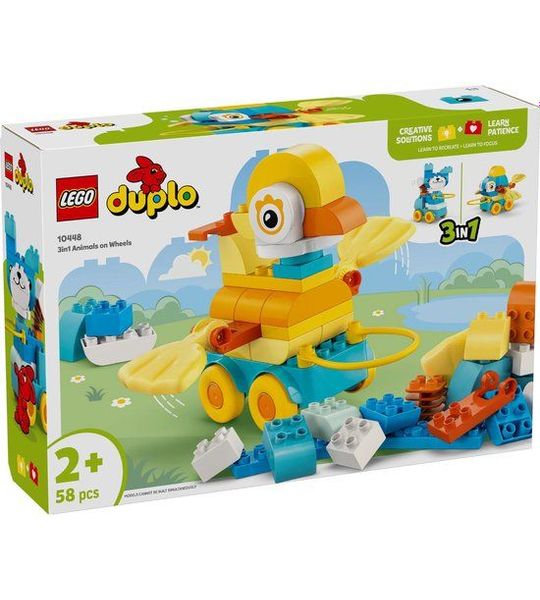 LEGO DUPLO 3-in-1 Dieren op Wielen Peuterspeelgoed - 10448