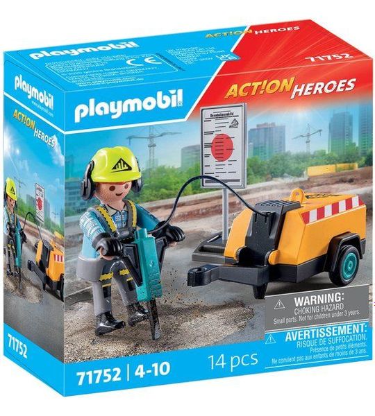 PLAYMOBIL Action Heroes Bouwvakker 71752