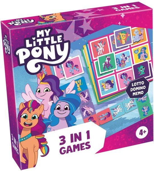 Tactic My Little Pony 3-in-1: Memo - Lotto - Domino | Games | bol