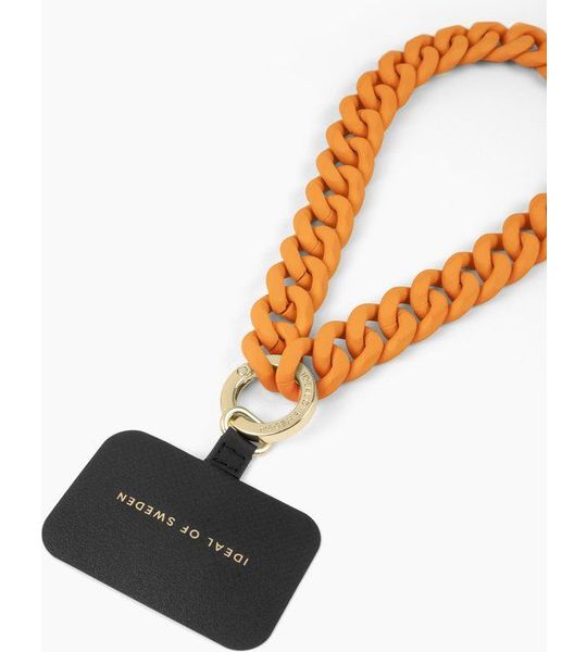 IDEAL OF SWEDEN Chain Wristlet Strap -orange Sorbet