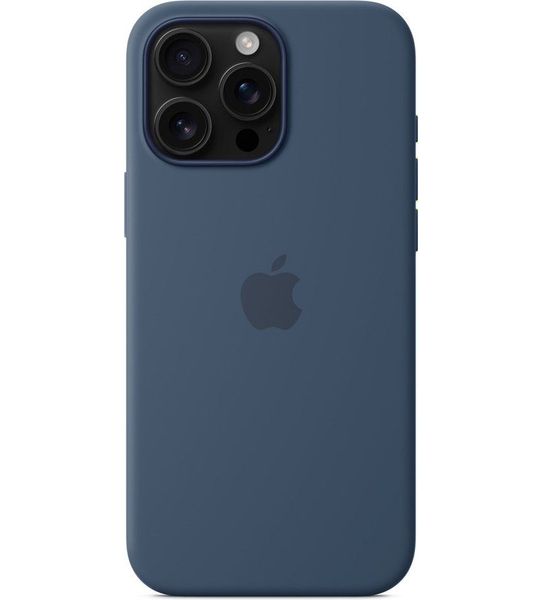 Apple Silicone Magsafe Cover Voor Apple Iphone 16 Pro Max Denim