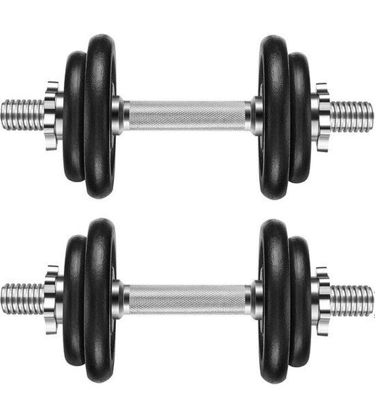 Halterset – 2 × 10 kg – Verstelbaar – Gietijzer