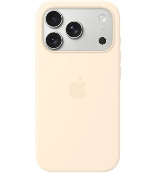 Apple Silicone Magsafe Cover Voor Apple Iphone 17 Pro Vanilla