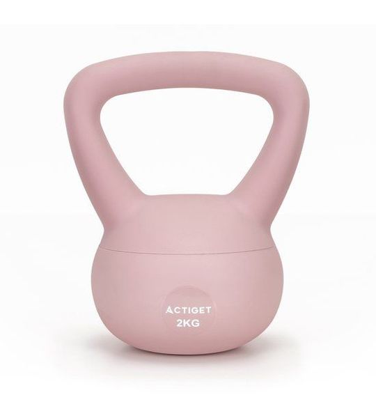 Actiget® Zachte Kettle Bell | Kettlebell | 2 kg | Roze