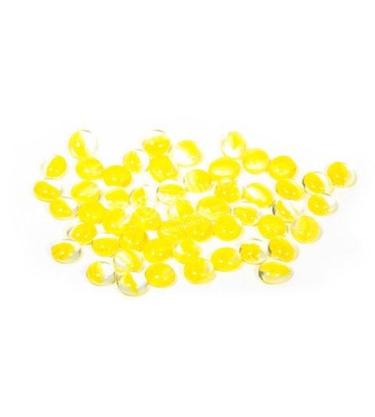 Chessex Glass Gaming Stones - Catseye Yellow (40+)