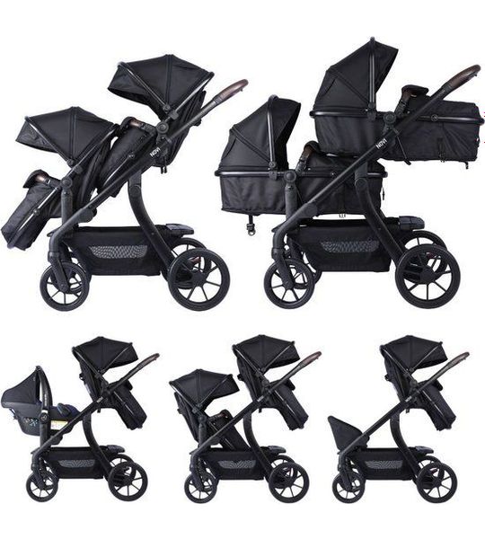 Kinderwagen Novi Baby® Duo Premium Pacific Black