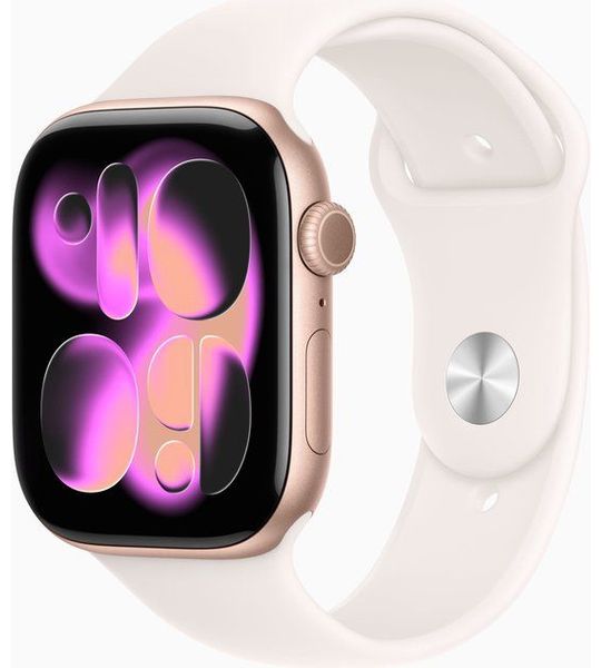 Apple Watch Series 11 gps - 42mm Aluminium Case - Light Blush Sport Band S/m Smartwatch Rose Gold
