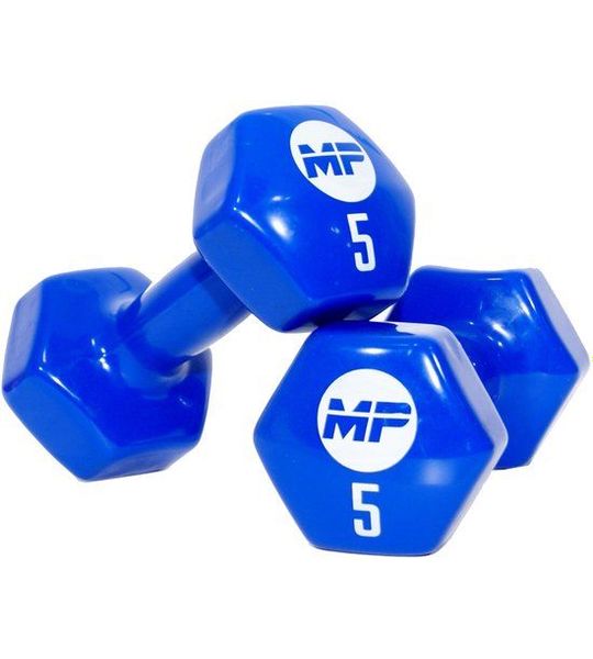 Vinyl dumbbells MP920 2 x 5 kg