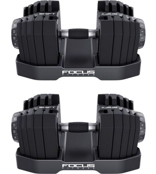 Focus Fitness Force 8 Trainingsbank – Incl. Shift Dumbbellset 24 kg
