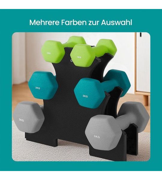 Halterset 3 Paar 2 x 1 kg – Trainingsset Voor Beginners