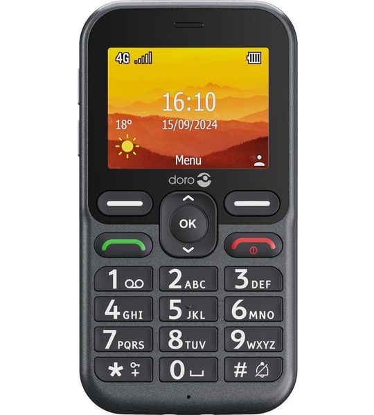 Doro Leva L10 4g Senior Barphone Met Sos Button - 17 Mb Zwart