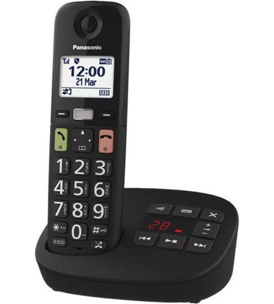 Panasonic KX-TGU130EXB Huistelefoon Zwart
