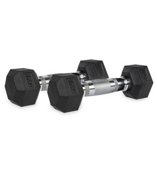 Dumbbell - VirtuFit Hexa dumbbell Pro Set - Gewichten - 5 kg - 2 x 1 kg