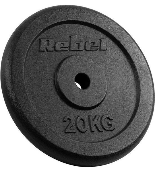 Cast iron weight 20kg bore 31mm classic disc REBEL ACTIVE