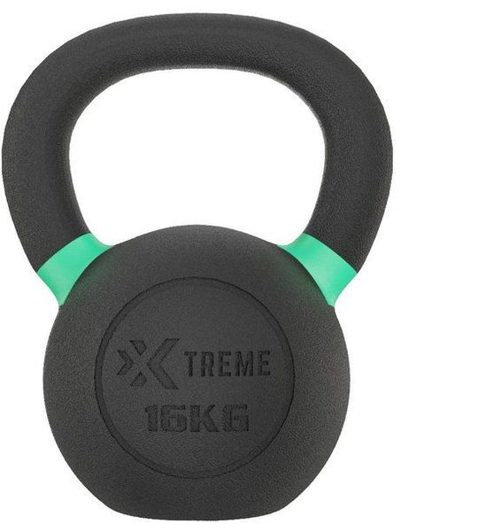 Xtreme Fitness Gietijzer Kettlebell Premium groen 16Kg