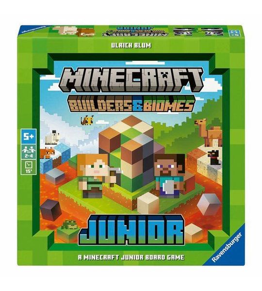 Ravensburger - Minecraft Builder & Biomes Junior - Bordspel - Vanaf 7 Jaar