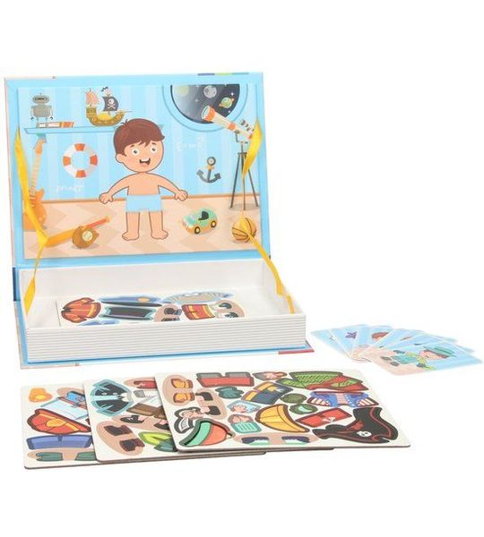 Magnetisch Boek - Outfits Jongen, 59dlg.