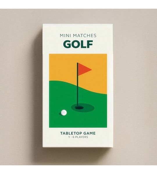 pikkii Mini Matches: Golf Kaartspel 110 x 66 x 30 mm