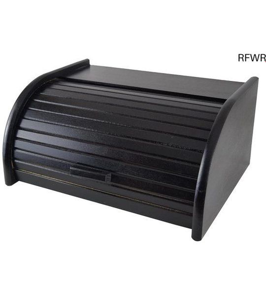 RFWR® Houten broodtrommel met roldeur voor het bewaren van brood en broodjes