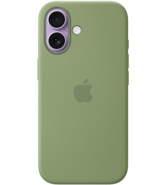 Apple Silicone Magsafe Cover Voor Apple Iphone 17 Licht Mosgroen