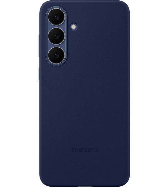 Samsung Silicone Telefoonhoesje Voor Samsung Galaxy S25 Fe Donker Blauw