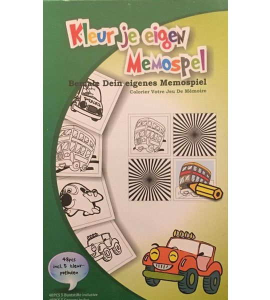 Kleur je eigen Memospel