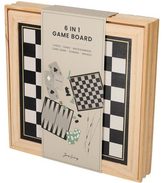 JENS Living Houten 6-in-1 Spel
