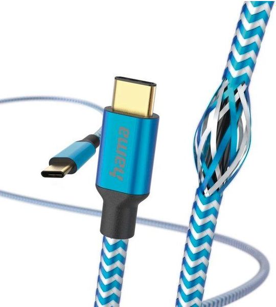 Hama 201557 Usb-kabel Usb-c Naar 1.5m Blauw