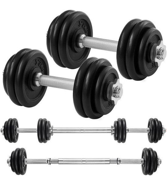 Halters - Set van 2 - Gietijzer - 15 kg - Verstelbaar