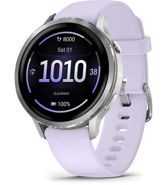 Garmin Venu 4 41mm Zilver/blauwpaars Smartwatch Blauwpaars