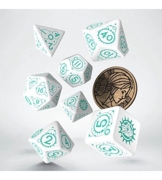 The Witcher Dice Set Ciri - The Law of Surprise (7 & unique coin)