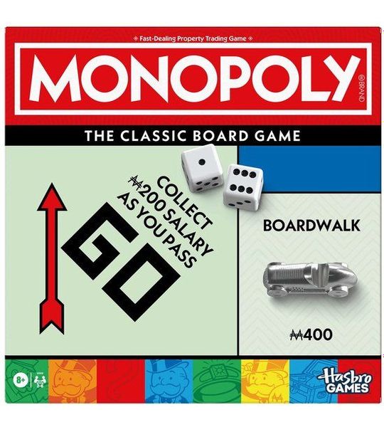 Hasbro bordspel Monopoly Classic - familiespel - educatief speelgoed.