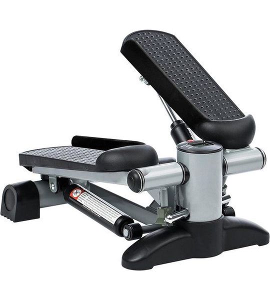 Stepper Fitness - Hometrainer - Crosstrainer Mini - ZILVER ZWART