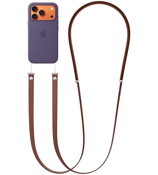 Apple Strap Crossbodykoord Voor Apple Iphone Siennabruin