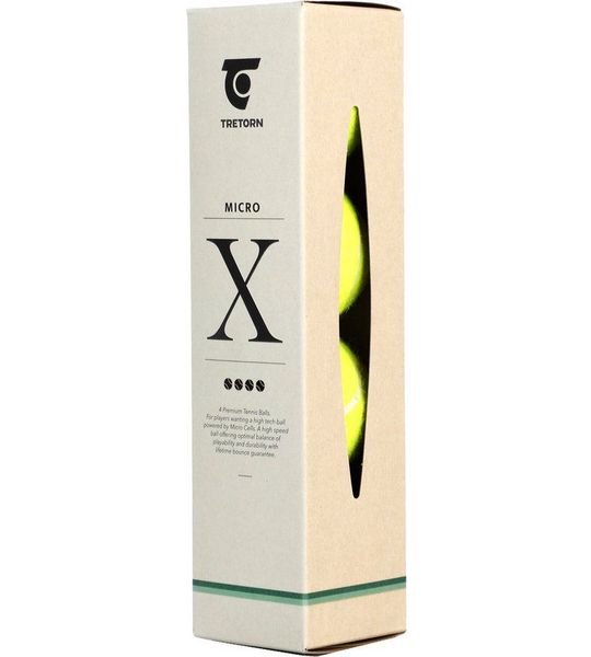 Tretorn Micro X - Tennisballen - 4 stuks - Geel