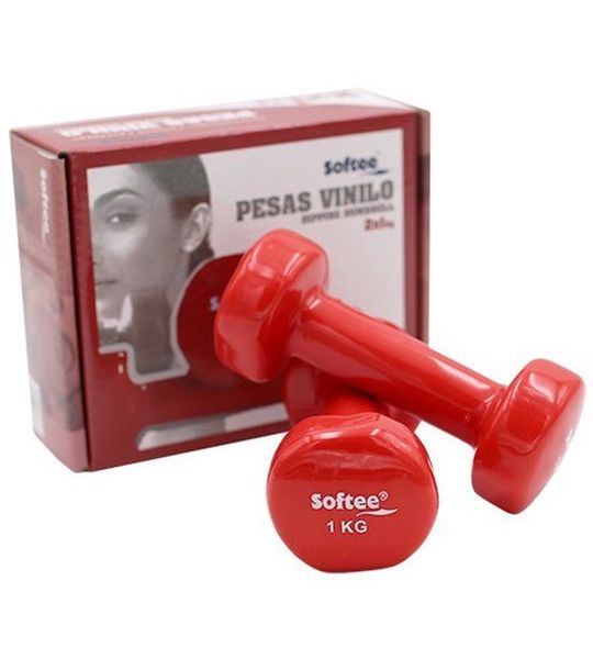 Softee Vinyl S Set 1.5kg Dumbbell Groen 1.5 kg